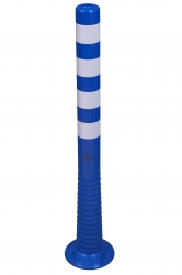 Flexibler Absperrpfosten "Flexipfosten" Ø 80 mm, blau, überfahrbar